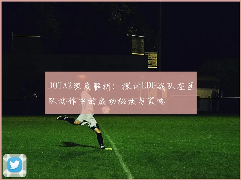 DOTA2深度解析：探讨EDG战队在团队协作中的成功秘诀与策略